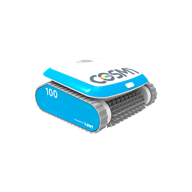 Blue BWT Cosmy swimming pool cleaner.