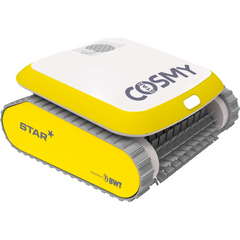 Yellow BWT pool robot cleaner.