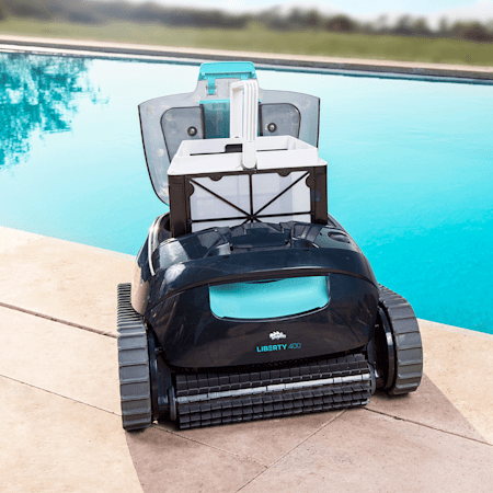 Maytronics Dolphin Liberty 400 Cordless Pool Cleaning - filter basket